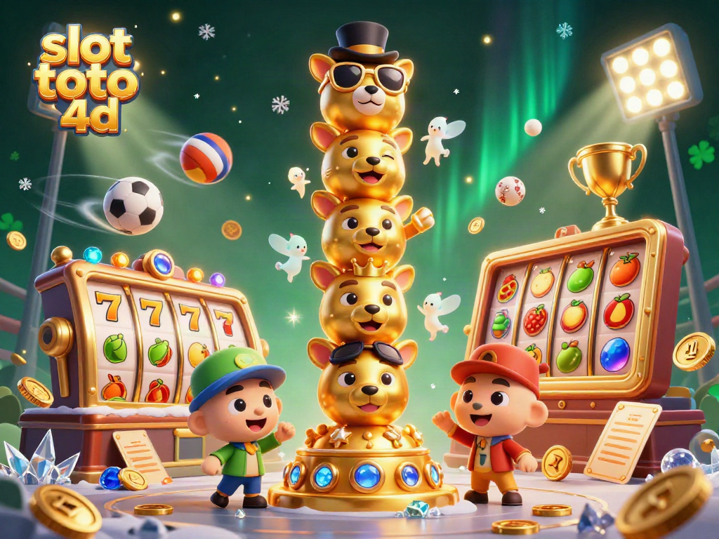 Experience the thrill of slot toto 4d with 3D animated symbols and vibrant gaming elements.
