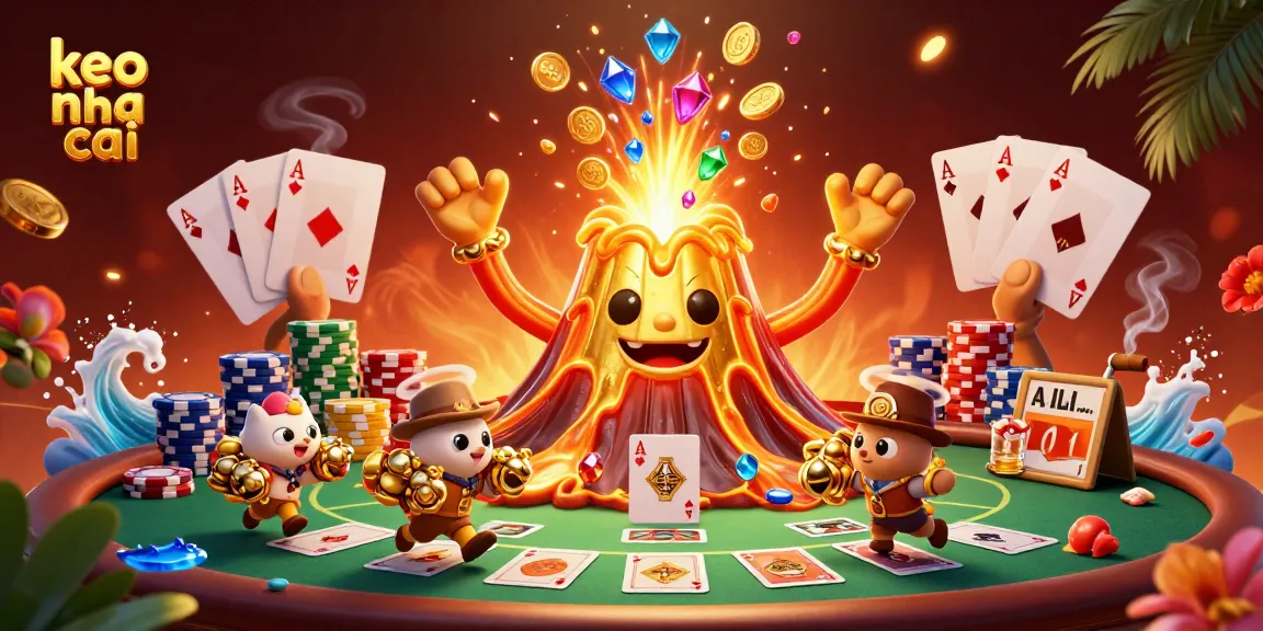 Experience thrilling gameplay with keo nha cai showcasing a vibrant 3D casino scene filled with treasures.