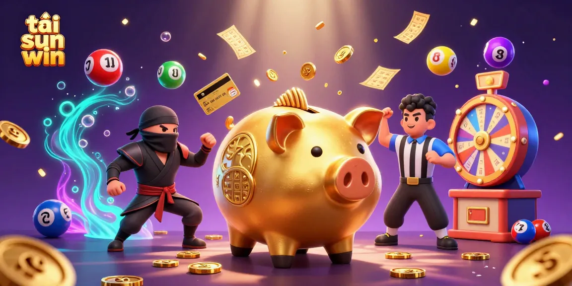 Play and win big with tải sun win, featuring a dynamic casino scene with exciting game elements.