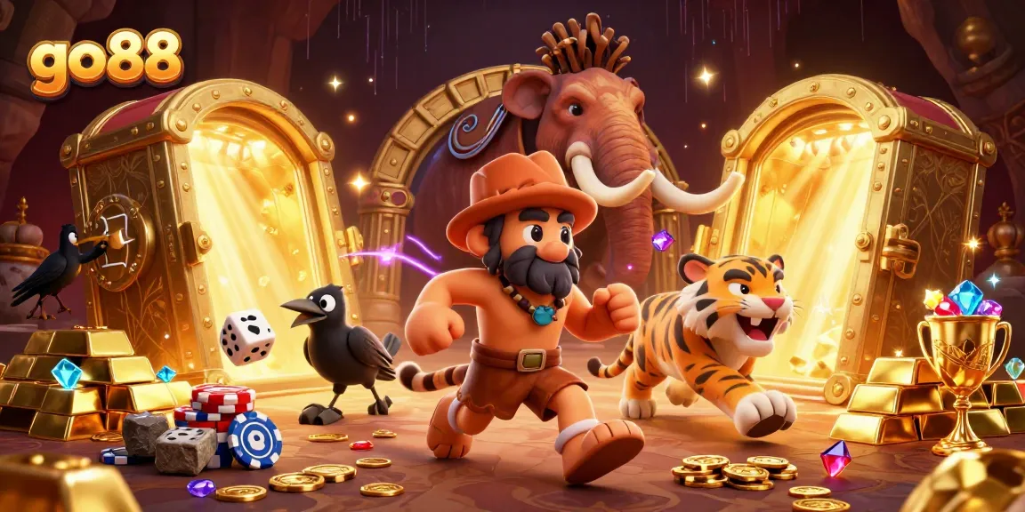 Engage with go 88 in this dynamic prehistoric casino adventure featuring cavemen, tigers, and treasure.